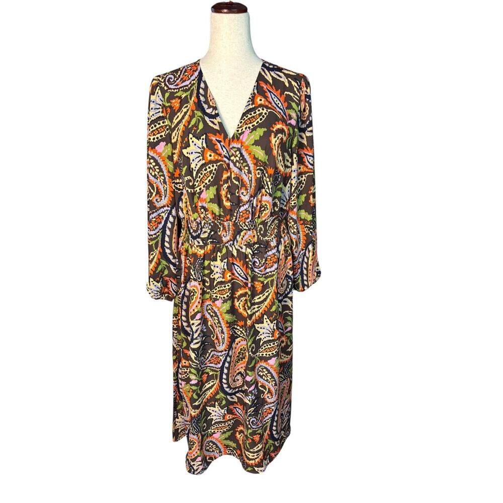 Belle Boho by Kim Gravel Women's Size MP Rustic Paisley Dress - Picture 2 of 9